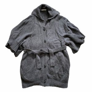 Stella McCartney 100% wool sweater wrap coat